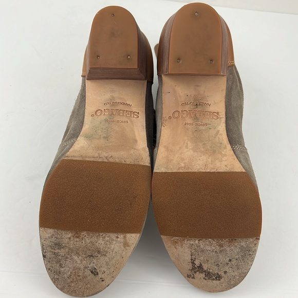 Sebago Womens Nell Leather Ankle Boots Taupe Tan Pull-On Boots Size 10 M - Picture 11 of 12